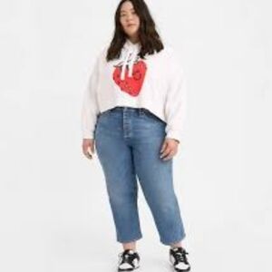 Levi's Wedgie Straight Fit A09770003 Button Fly Jeans NWT